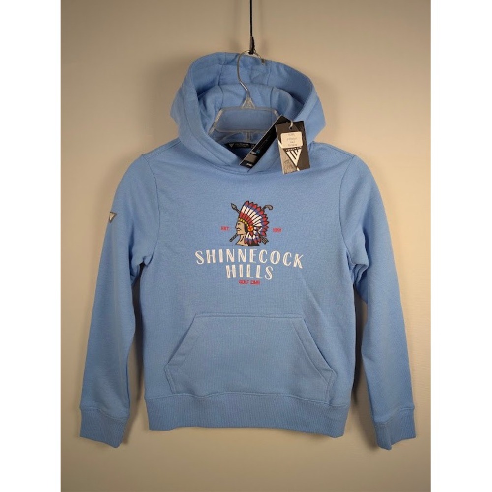 Levelwear Kid's Shinnecock Hills Golf Hoodie Youth Size SMALL 6/7 Ice Blue